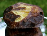 Thumbnail preview of large natural amber piece, Rovno Amber origin, even color distribution, carving grade amber for Misbaha production