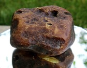 Thumbnail preview of natural untreated amber block, Rovno Amber, good for turning, easy to polish for professional prayer beads