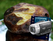 Video thumbnail of 359 gram natural Rovno Amber block for Misbaha carving and Tasbih bead material review